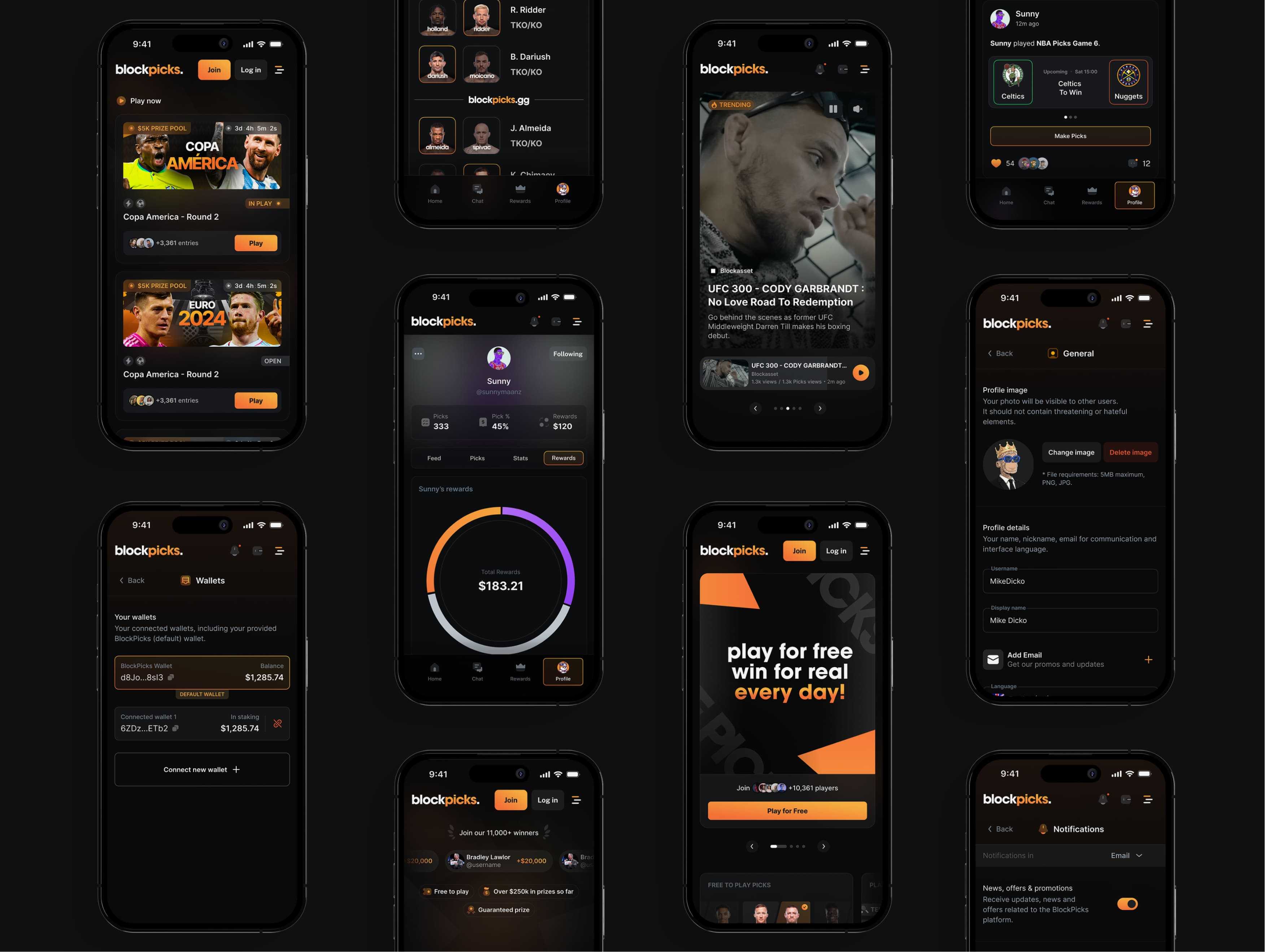 Mobile layout